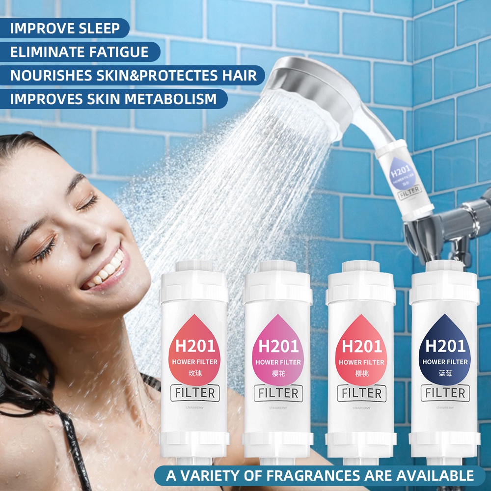 H201 Vitamin Fragrance Shower Filter Shower Accessories Shower Head