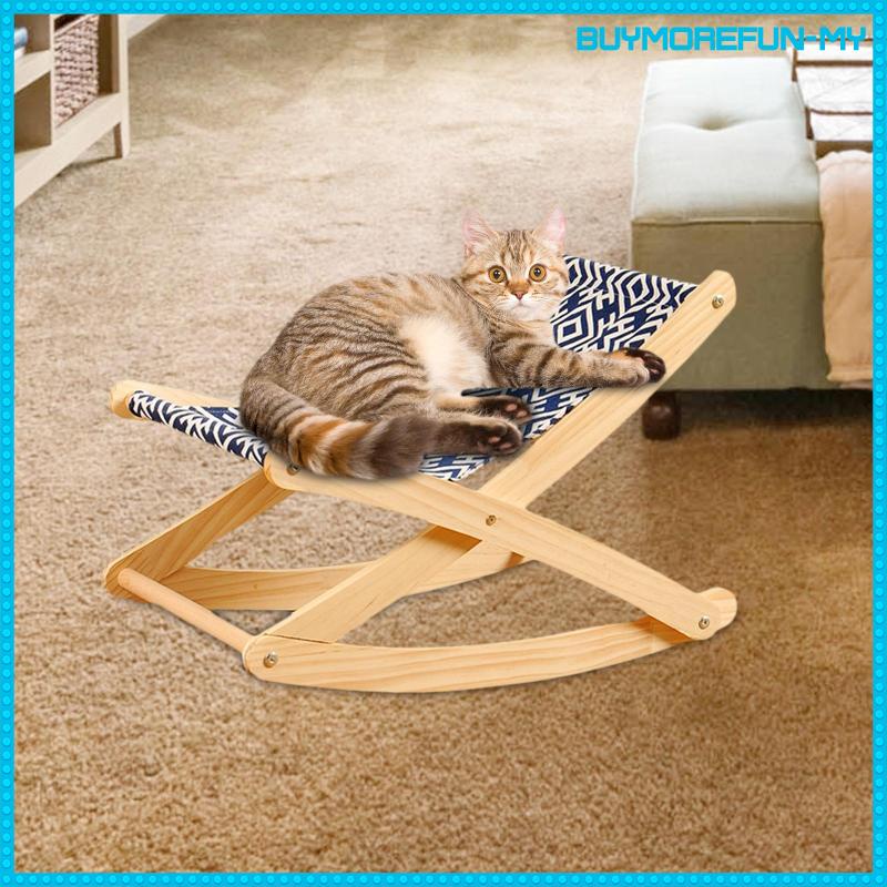 [BuymorefunMY] Cat Lounge Chair Sleeping Cats Elevated Bed for Small