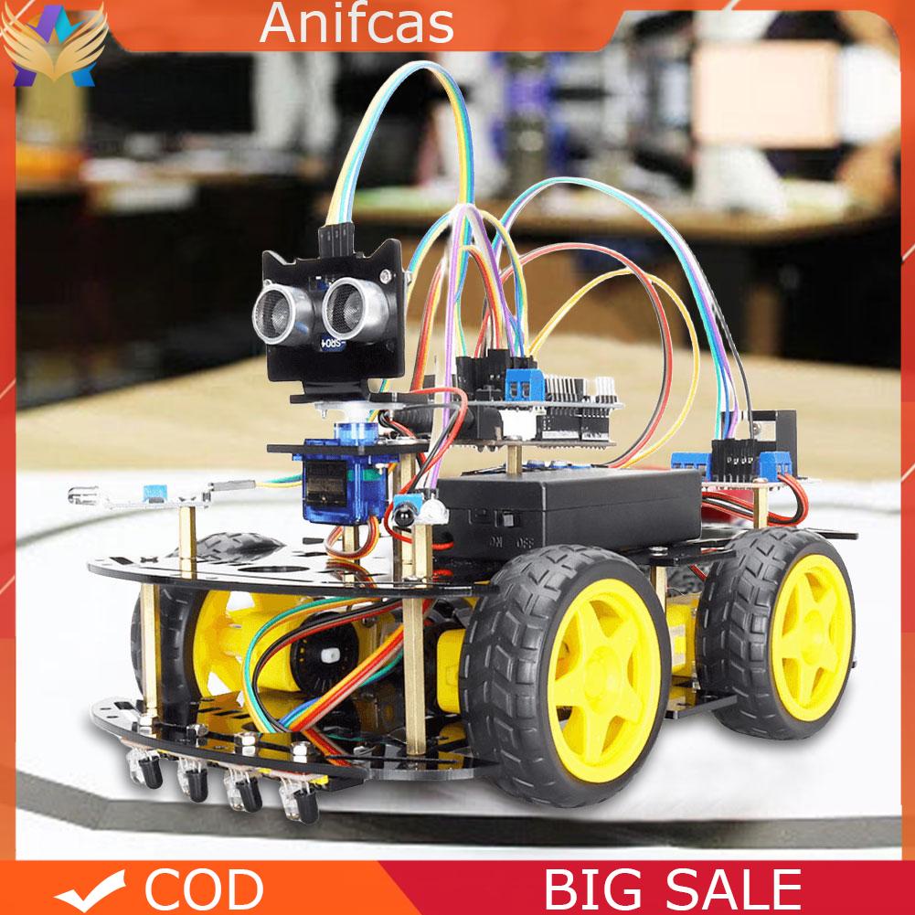 Smart Robot Programming Starter Kit For Arduino Obstacle Avoidance Line ...