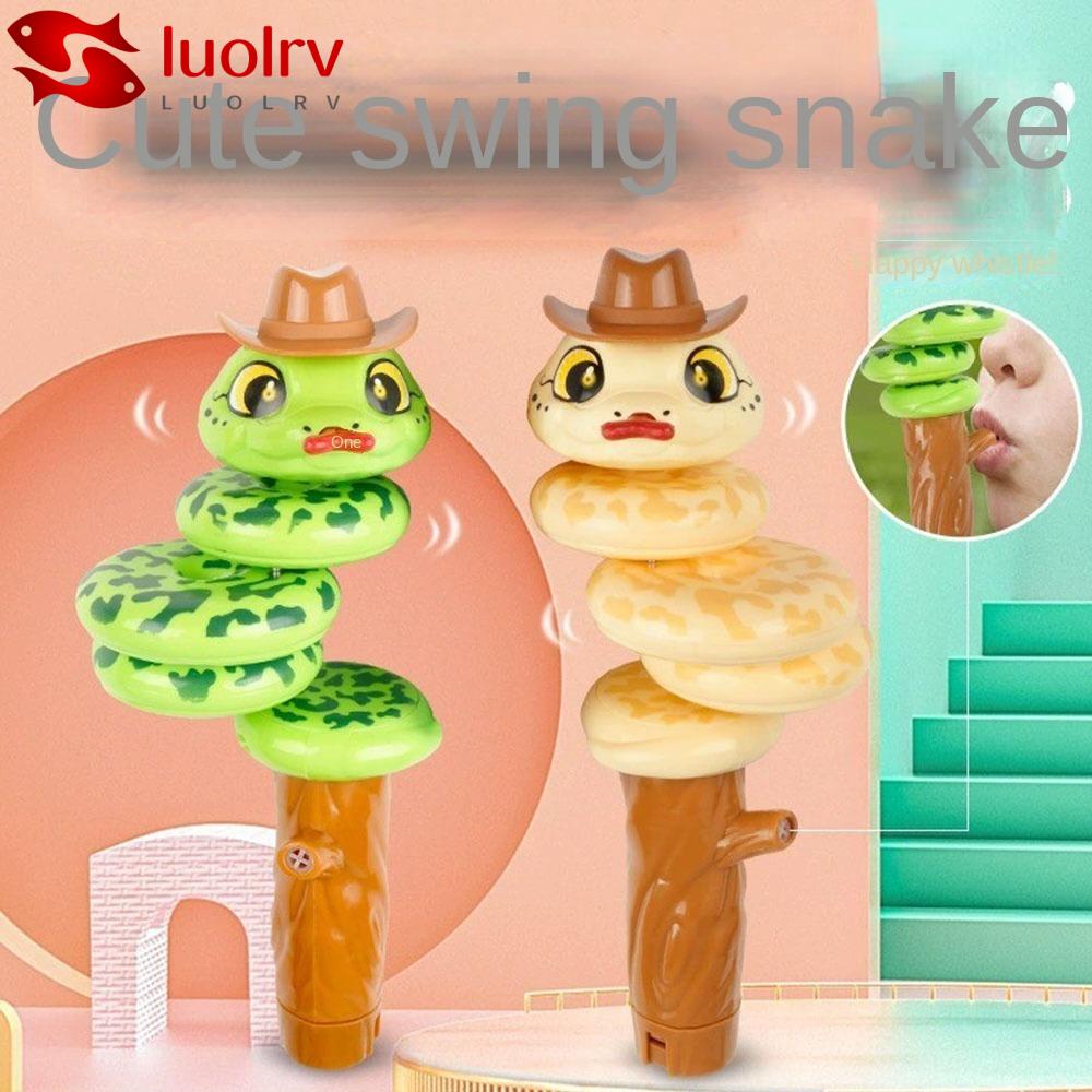 LUOLRV Whistle Snake Toy, Plastics Swinging Balance Rotating Toy, Snake