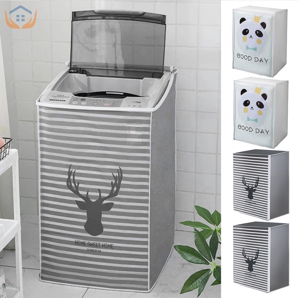 Universal Washing Machine Cover with Zipper Thick PEVA Washer Cover