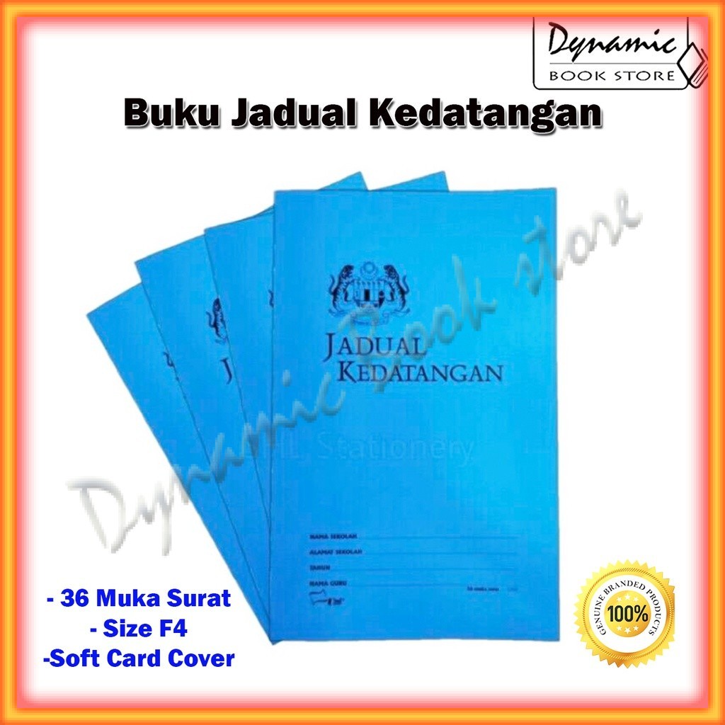 Buku Jadual Kedatangan / Attendance Book / Rekod Kehadiran Murid ...