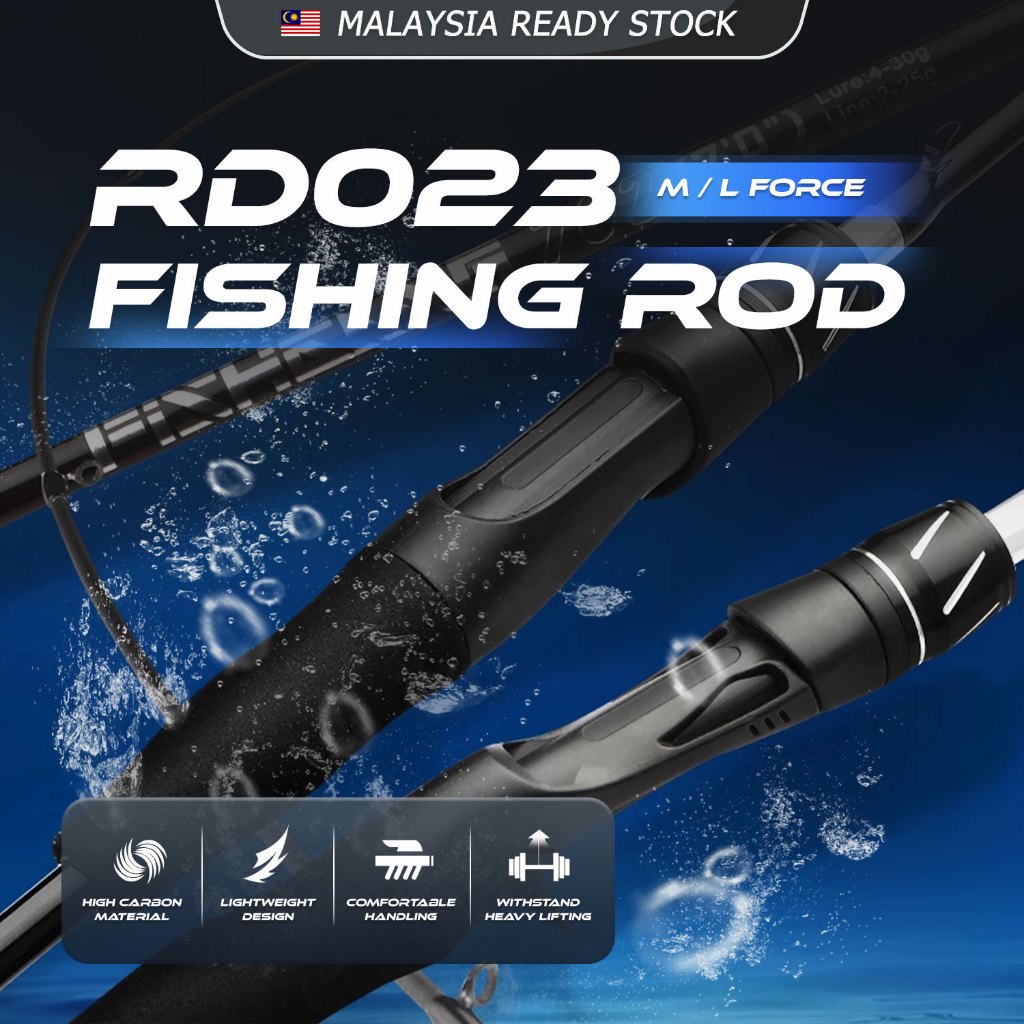 KTE】RD023 UltraLight Batang Mancing Casting Spinning Joran L/M Force  Baitcasting Fishing Rod Spinning Joran Pancing