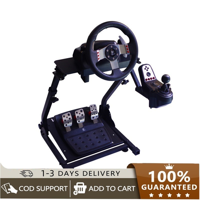 PXN A10 Foldable Racing Wheel Stand - 11KG Steel, Adjustable Height & Tilt, Universal Fit For Logitech, Thrustmaster & More