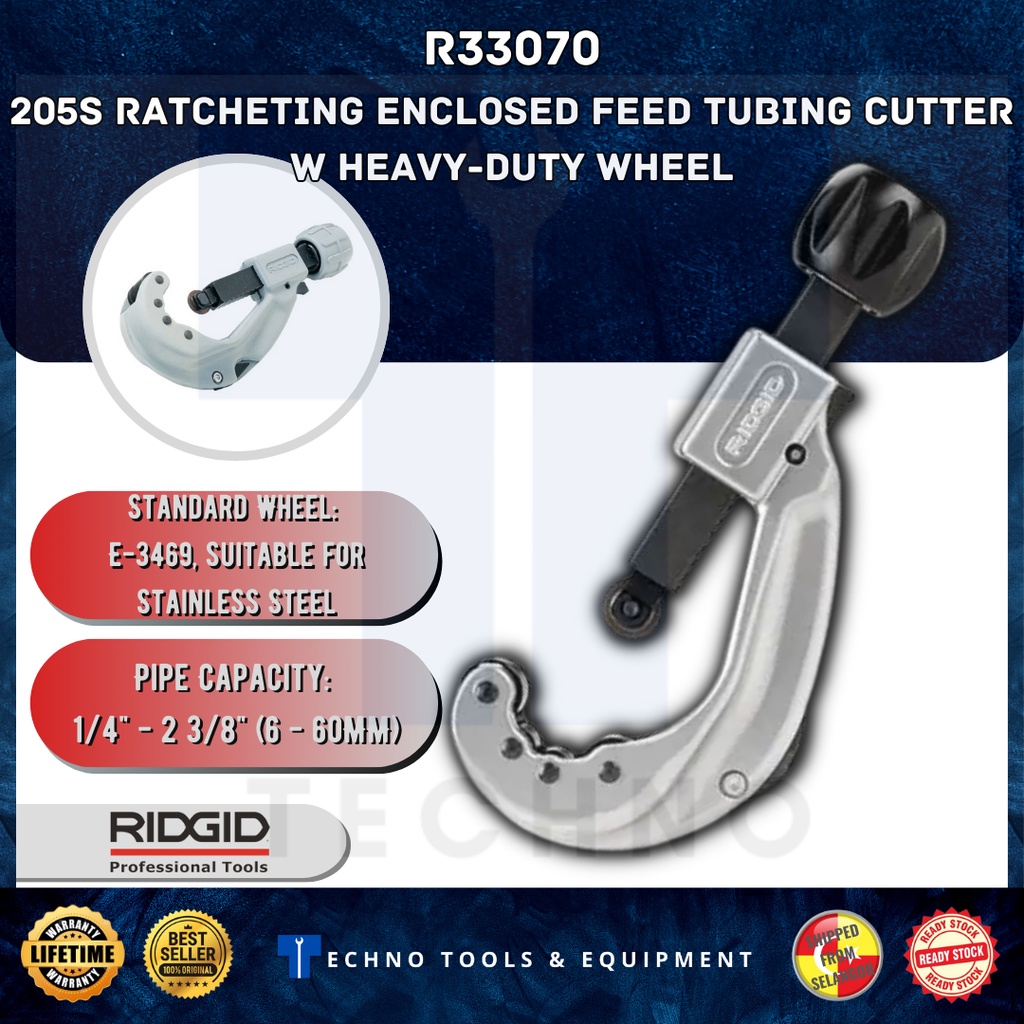 660mm Ridgid 33070 Ratcheting Enclosed Feed Tubing Cutters 1/4" 23/