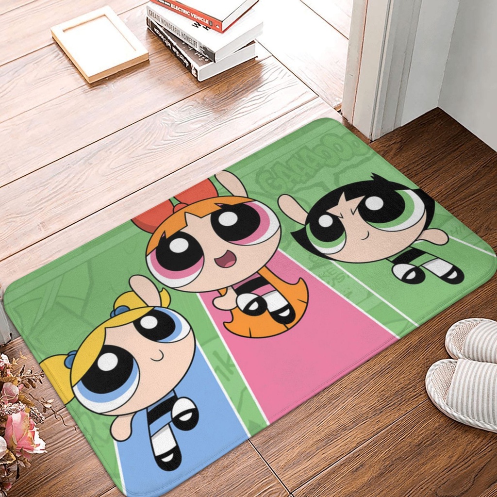 The Powerpuff Girls Carpet Non Slip Waterproof Floor Mats 40*60cm(16