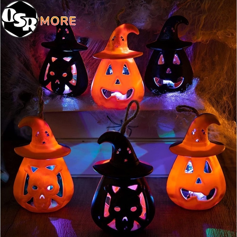 Halloween Pumpkin Spider Candle Light Decoration Props