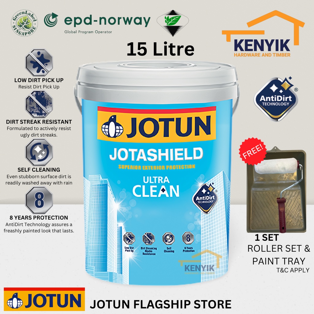 JOTUN 15L Jotashield Ultra Clean (Exterior) | Shopee Malaysia