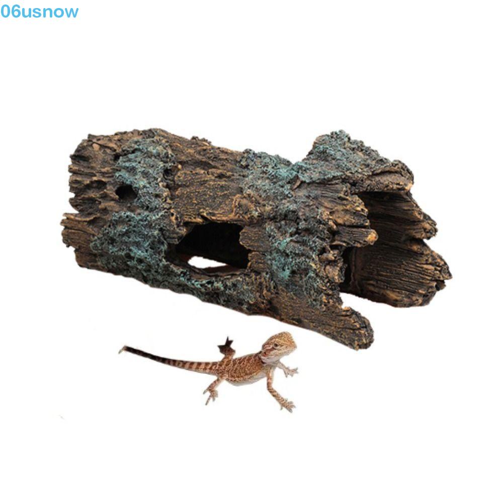 USNOW Turtle Climbing Platform, Simulation Resin Lizard Hideout Cave