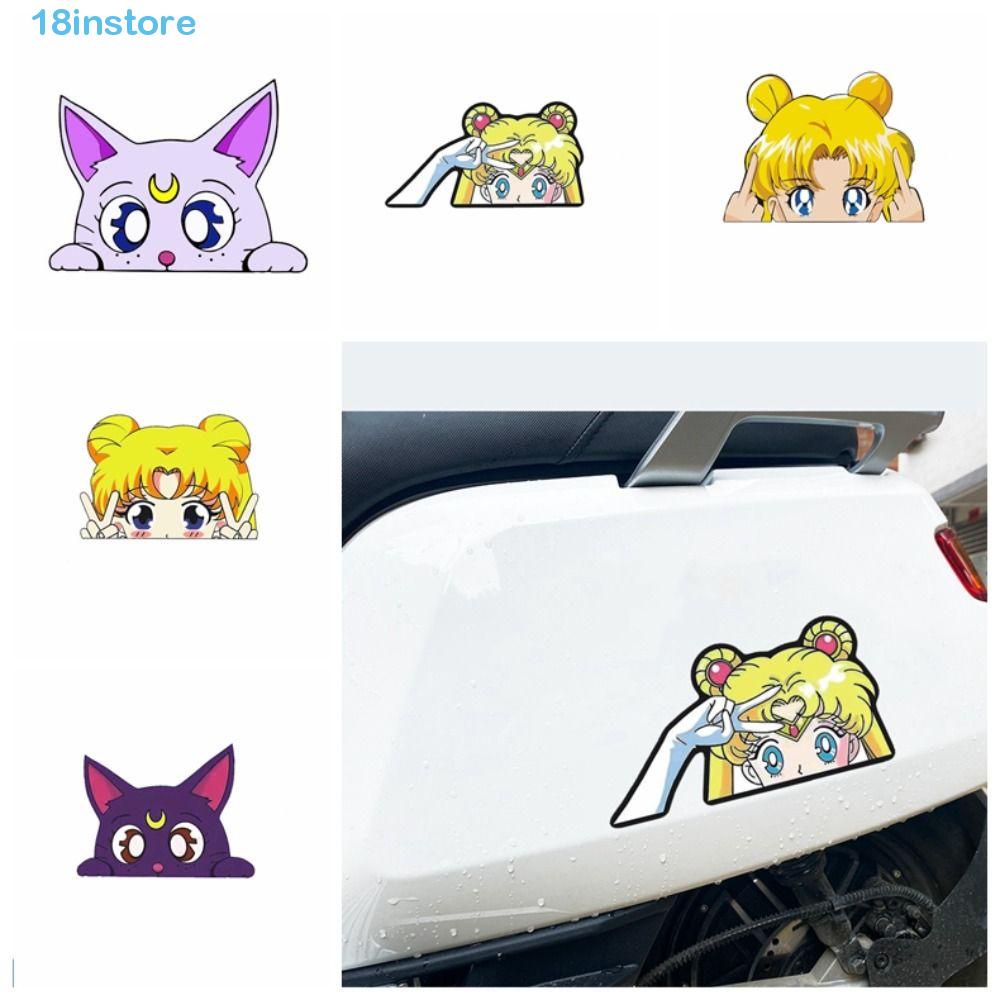 INSTORE Sailor Moon Car Sticker, Finger Sailor Moon Tsukino Usagi