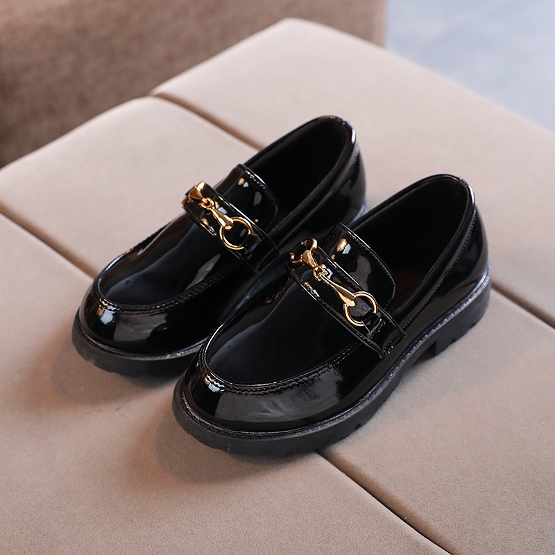 Chaussures De Fête Pour Fille En Cuir Verni Noir - Taille 12 Toddler - Occasion - Marque Ruby Bloom
