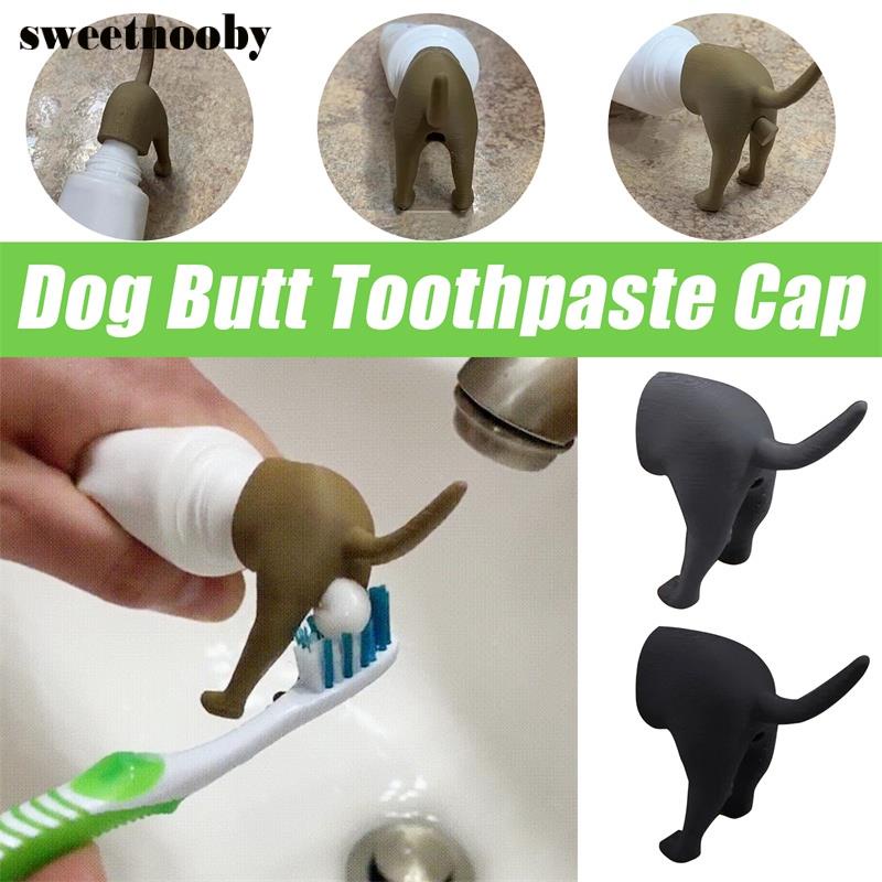 Pooping Dog Butt Toothpaste Topper Creative Toothpaste Squeezers