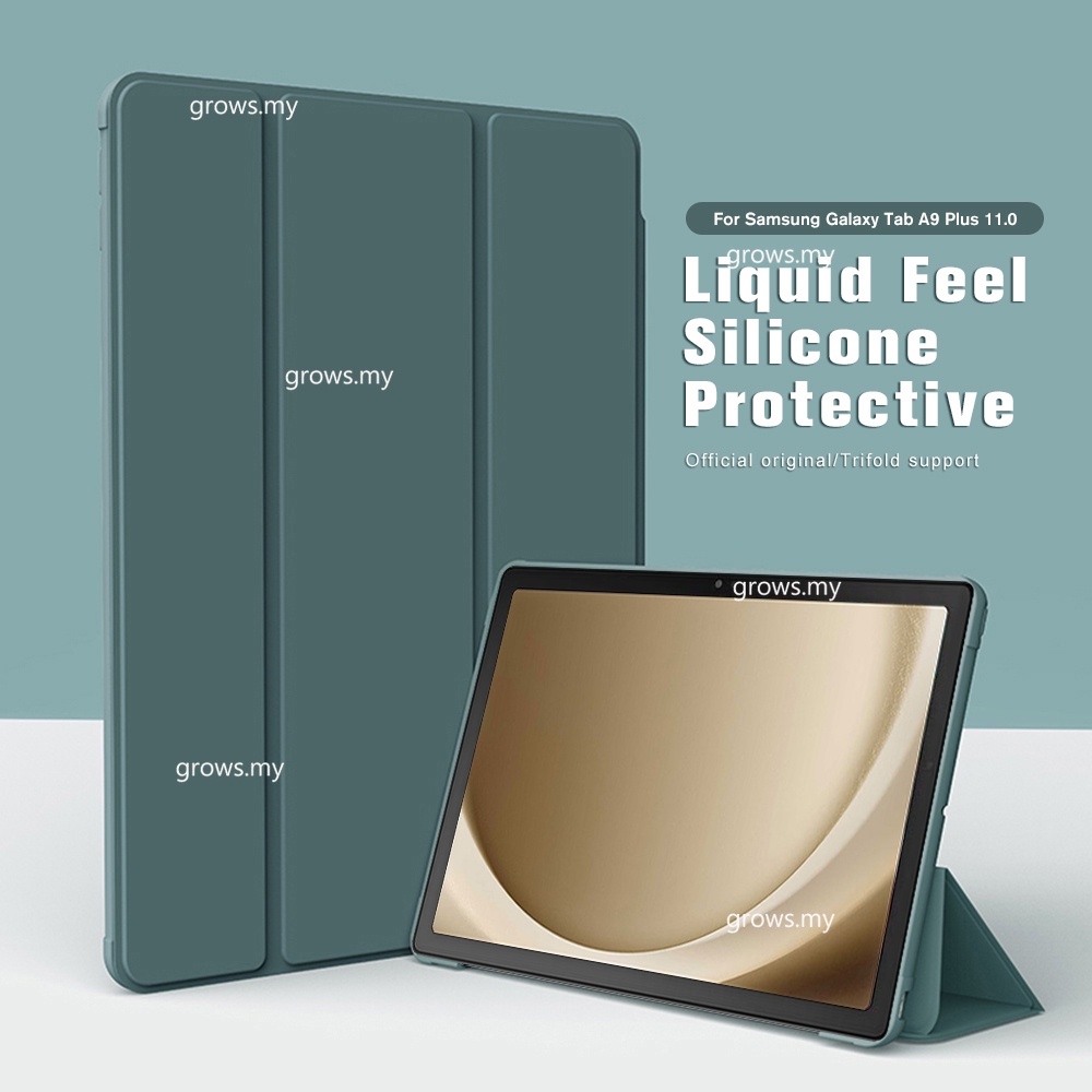 Smart Sleep Flip Silicone Leather Case For Samsung Galaxy Tab A9 Plus A