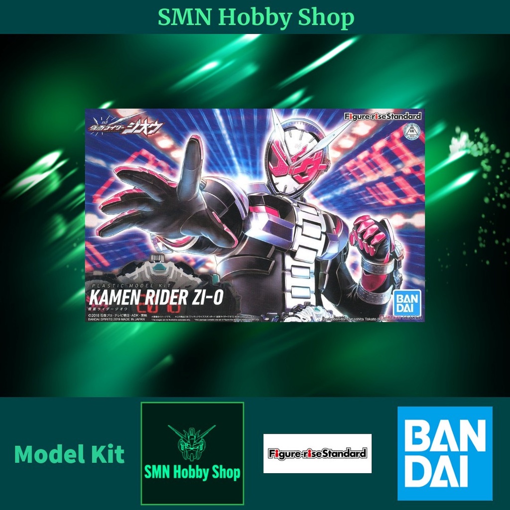 Bandai Figure-rise Standard Kamen Rider Zi-O, Modellino Assemblaggio, Kit Plastico, Placcato Argento