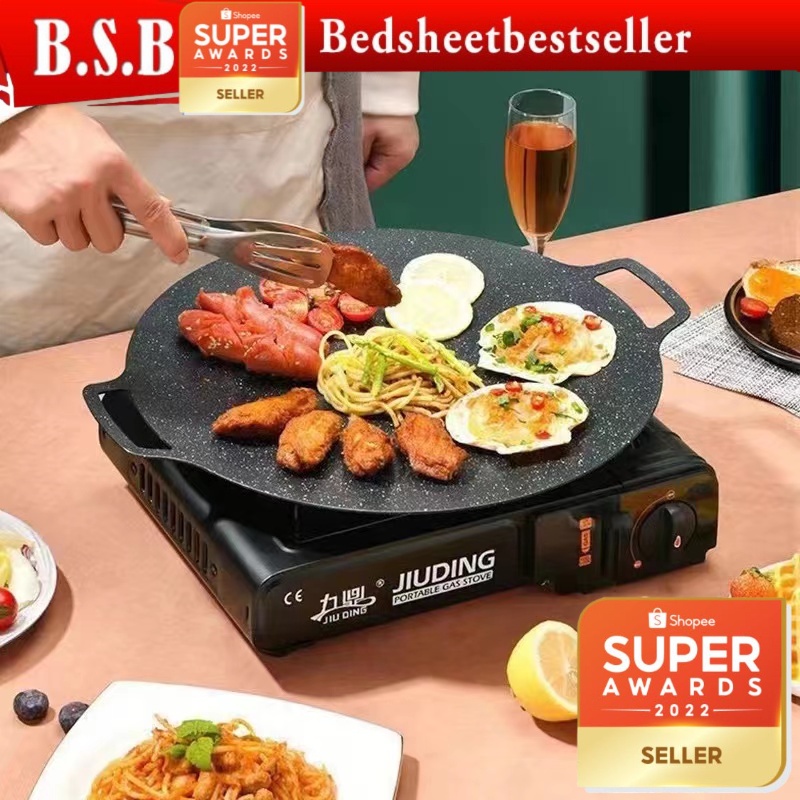 Korean Grill Pan For Stove Top - Non-Stick Square Griddle Pan For Induction & Gas