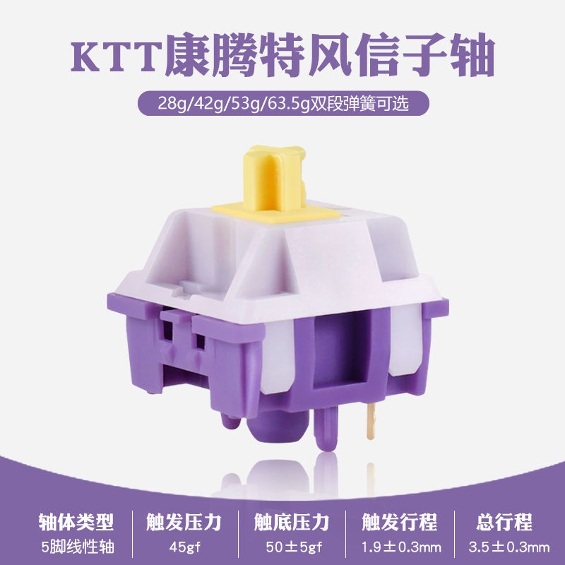 Ktt KT KTT Hyacinth Axis Customized Mechanical Keyboard Axis 5-Foot ...