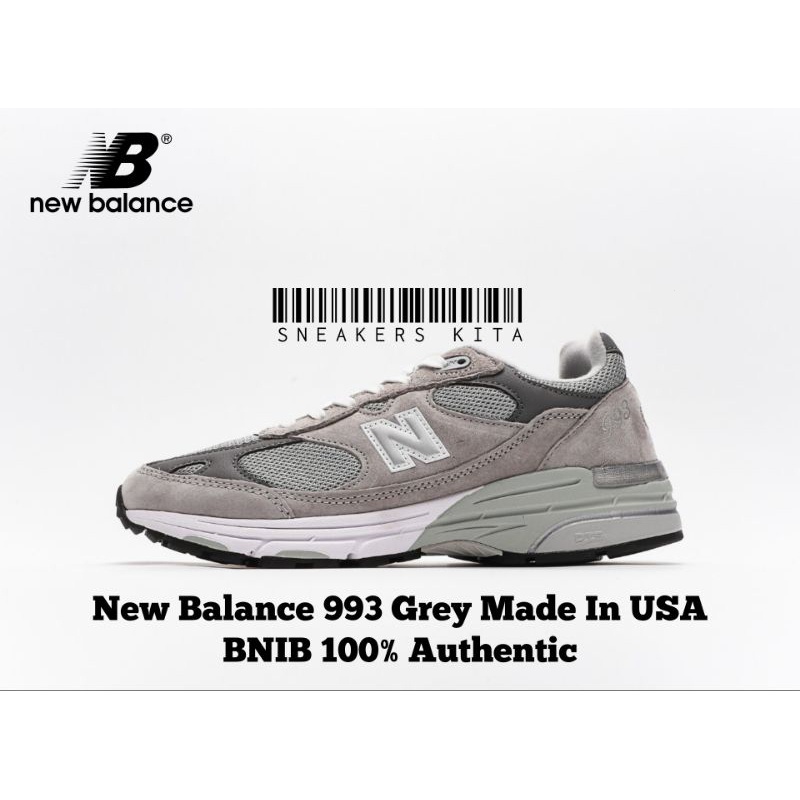 New Balance 993 Gray Shoes Made In USA WR993GL 100% Authentic