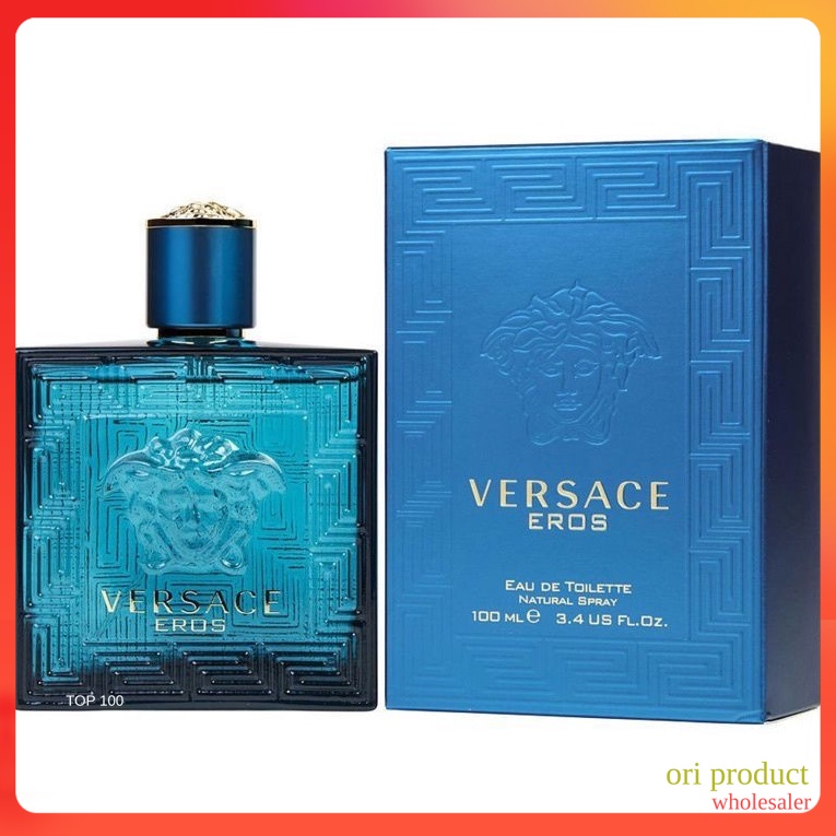 Versace Eros Eau De Toilette 100ml for Men perfume wangi untuk lelaki perfume untuk lelaki
