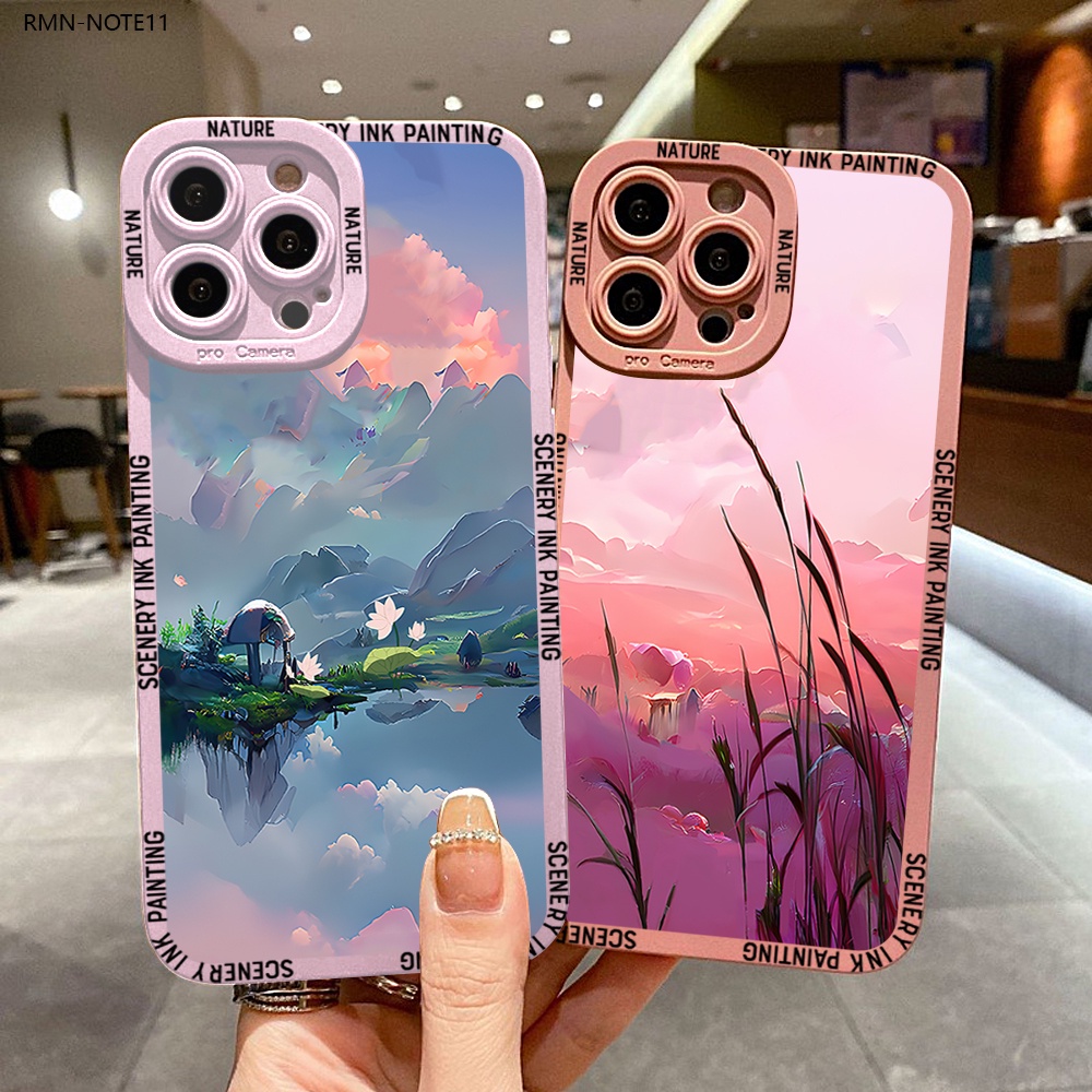 Xiaomi Redmi Note 12 11 11s 7 Pro 4g 5g For Phone Case Thicken Lens Soft Casing Cartoon Simple 0217