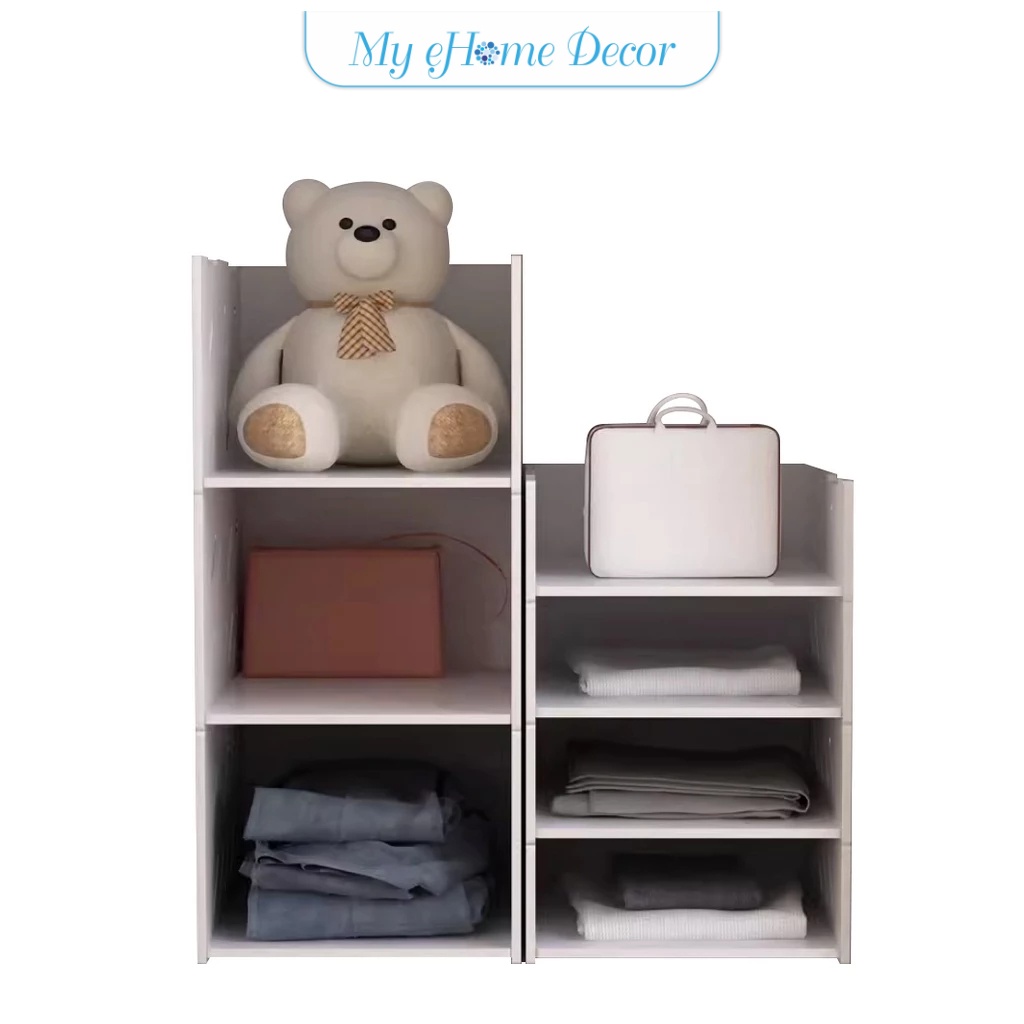 Wardrobe stackable layer rack multifunction storage rack clothes ...