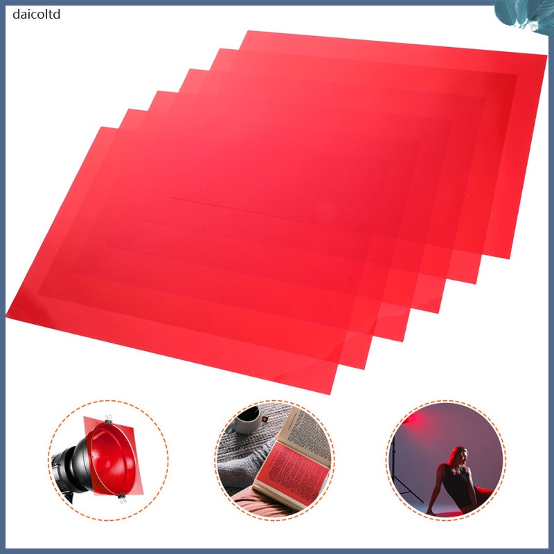 7 Sheets Film Light Diffusers Color Gels Lighting Flash Filter Plate De
