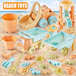 Collapsible Beach Sand Toys for Kids Travel Beach Toys for Kids with  Foldable Sand Bucket Beach Shovel Toys Kit for Toddlers