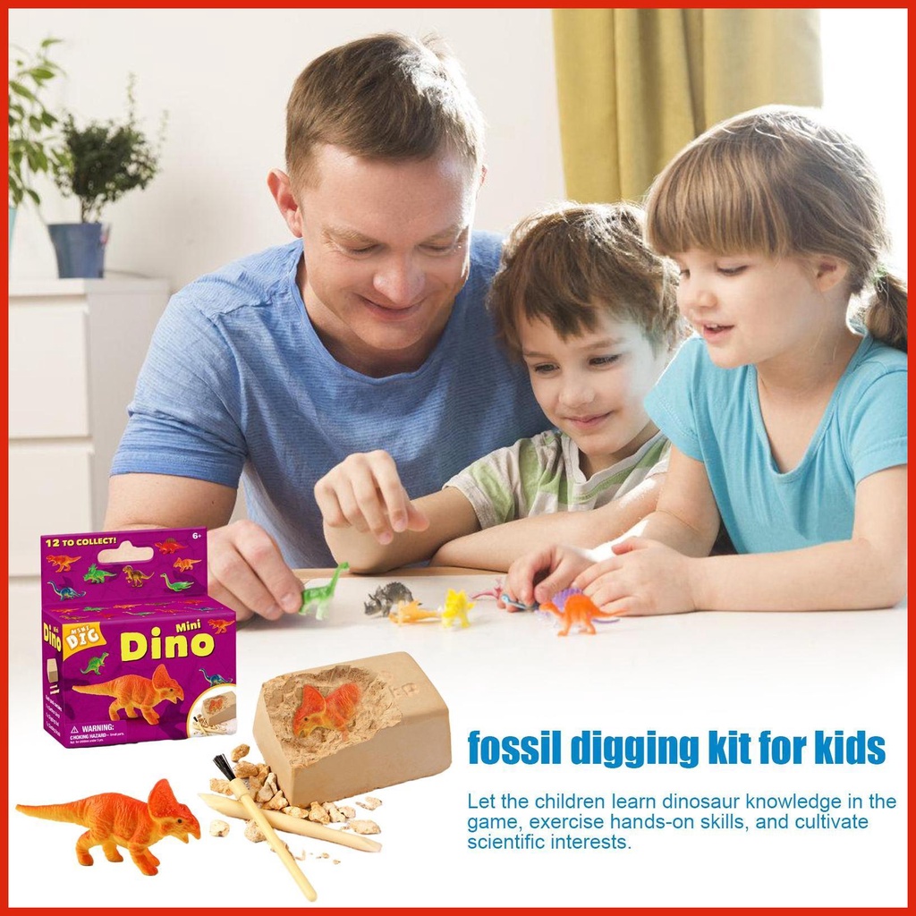 Dinosaur Fossil Digging Kit Archaeological Excavation Toys Excavation