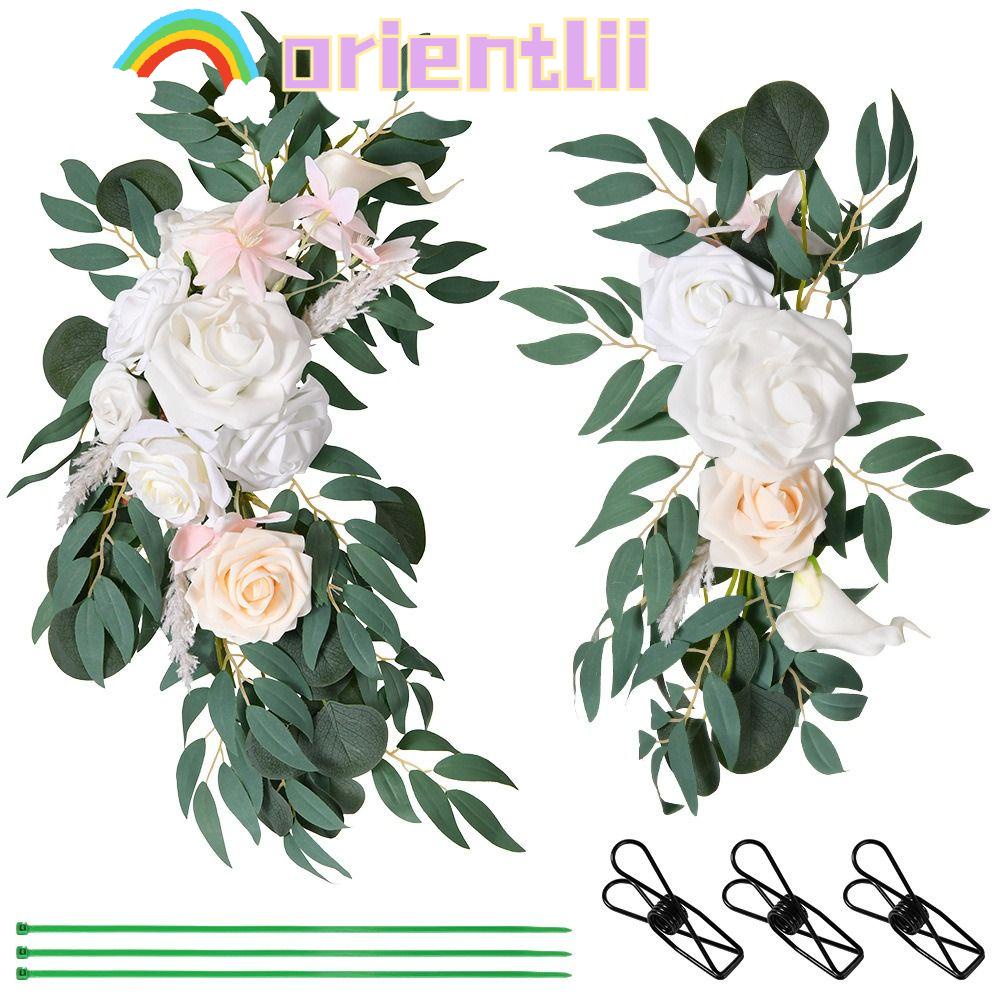 ORIENTLIIY Fake Floral, Eucalyptus Wedding Decorations Arch Flowers Kit