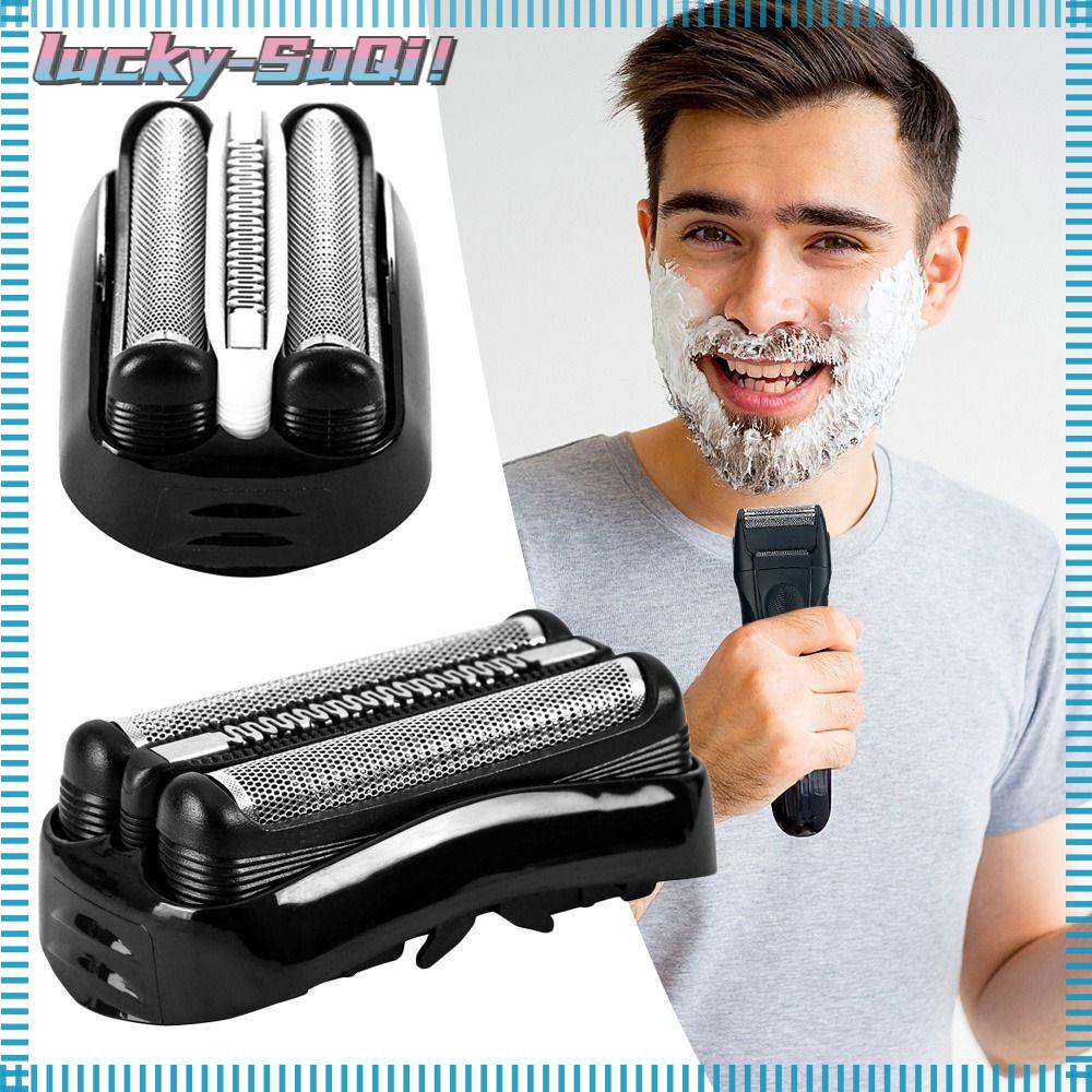 LUCKYSUQI Shaver Head, Black Stainless Steel Shaver Foil Head