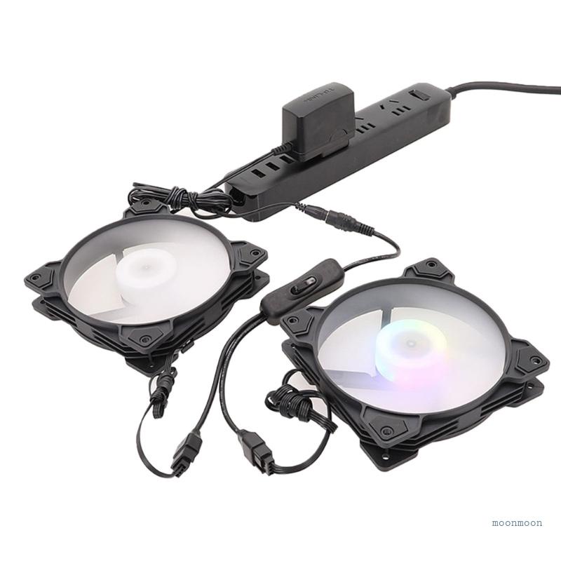 lucky DC5 5x2 1mm to 4Pin PC Fan Power Adapter Cable for PC Case Fans