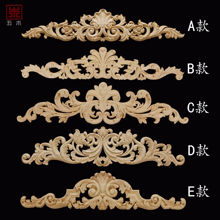 62 Customized Wood Carving Wood Decals Solid Wood Strips Pine Strips Solid Wood Edge Sealing