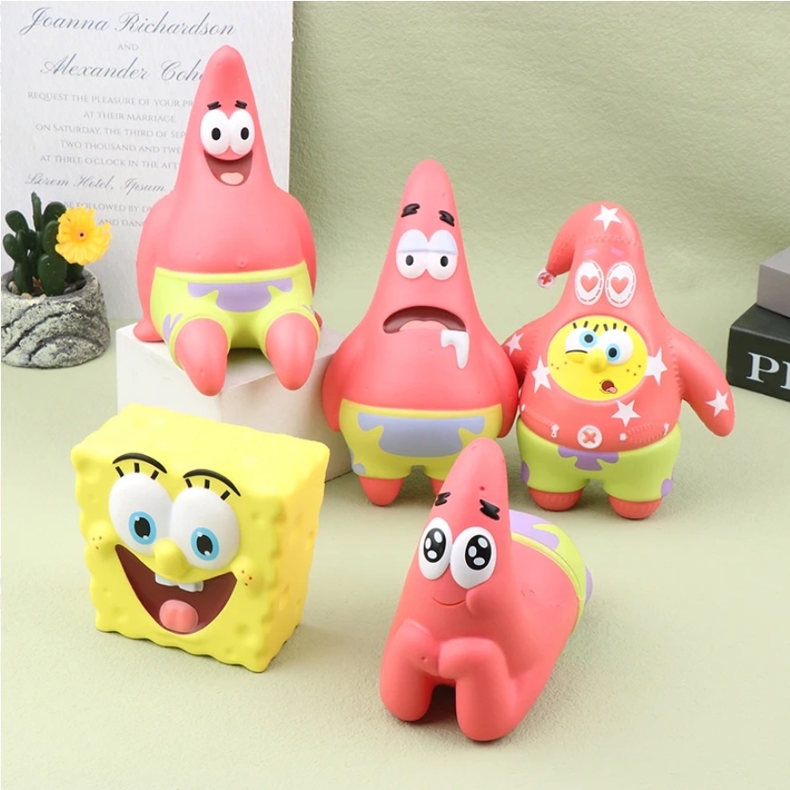 Spongebob Squarepants Patrick Star Figure Soft Squeeze Toys Kawaii ...