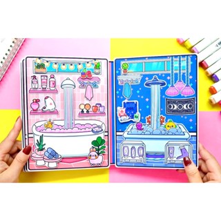 Toca Life World Quiet Book Toca Boca Cute Fashionable Girl's House ...