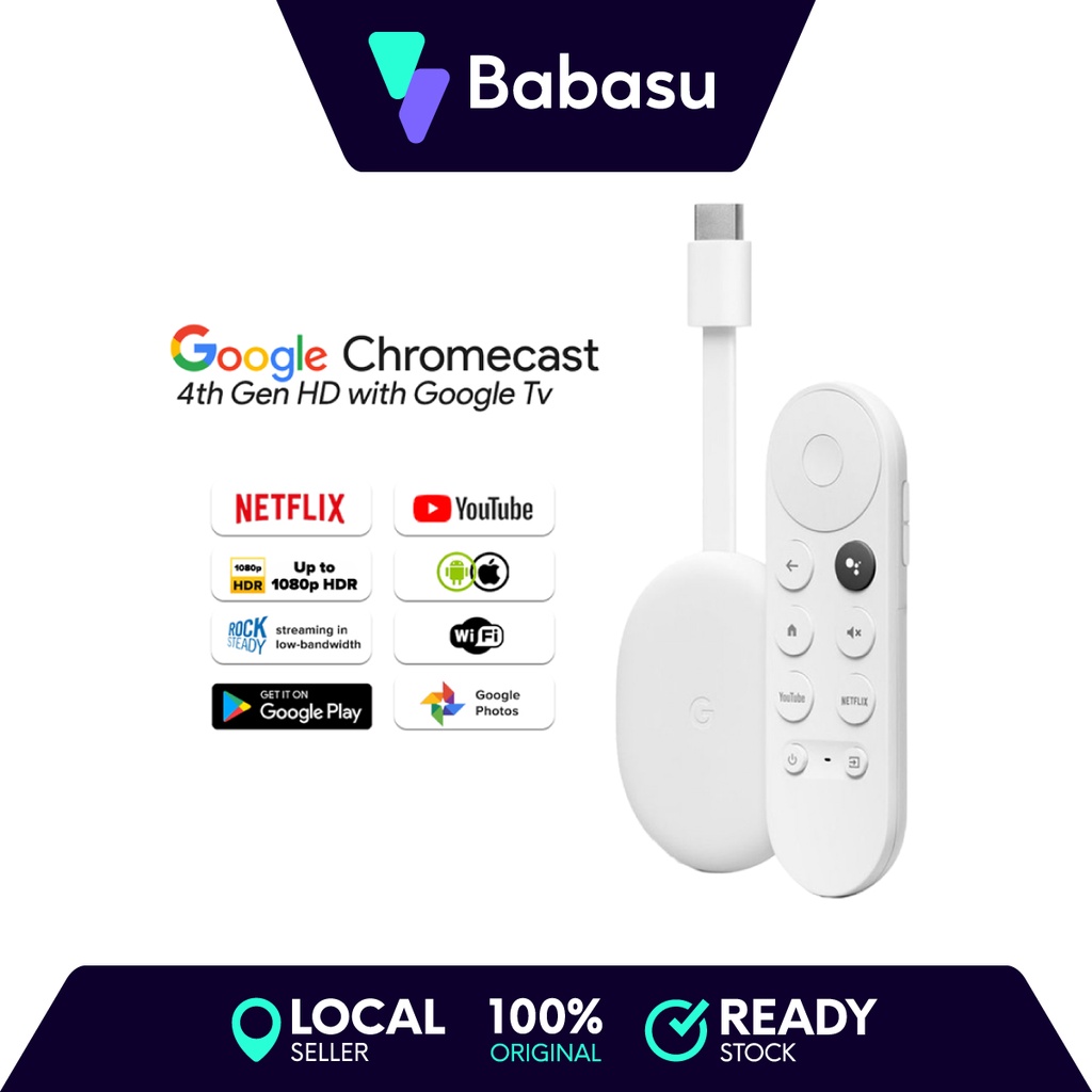 Google Chromecast 4K With Google TV HDR Streaming Device Chrome Cast