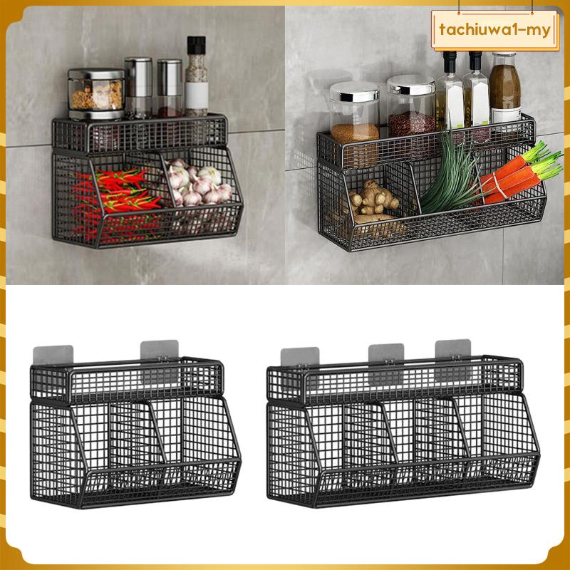[TachiuwadcMY] Hanging Wire Basket Wall Mounted Fruit Storage Basket