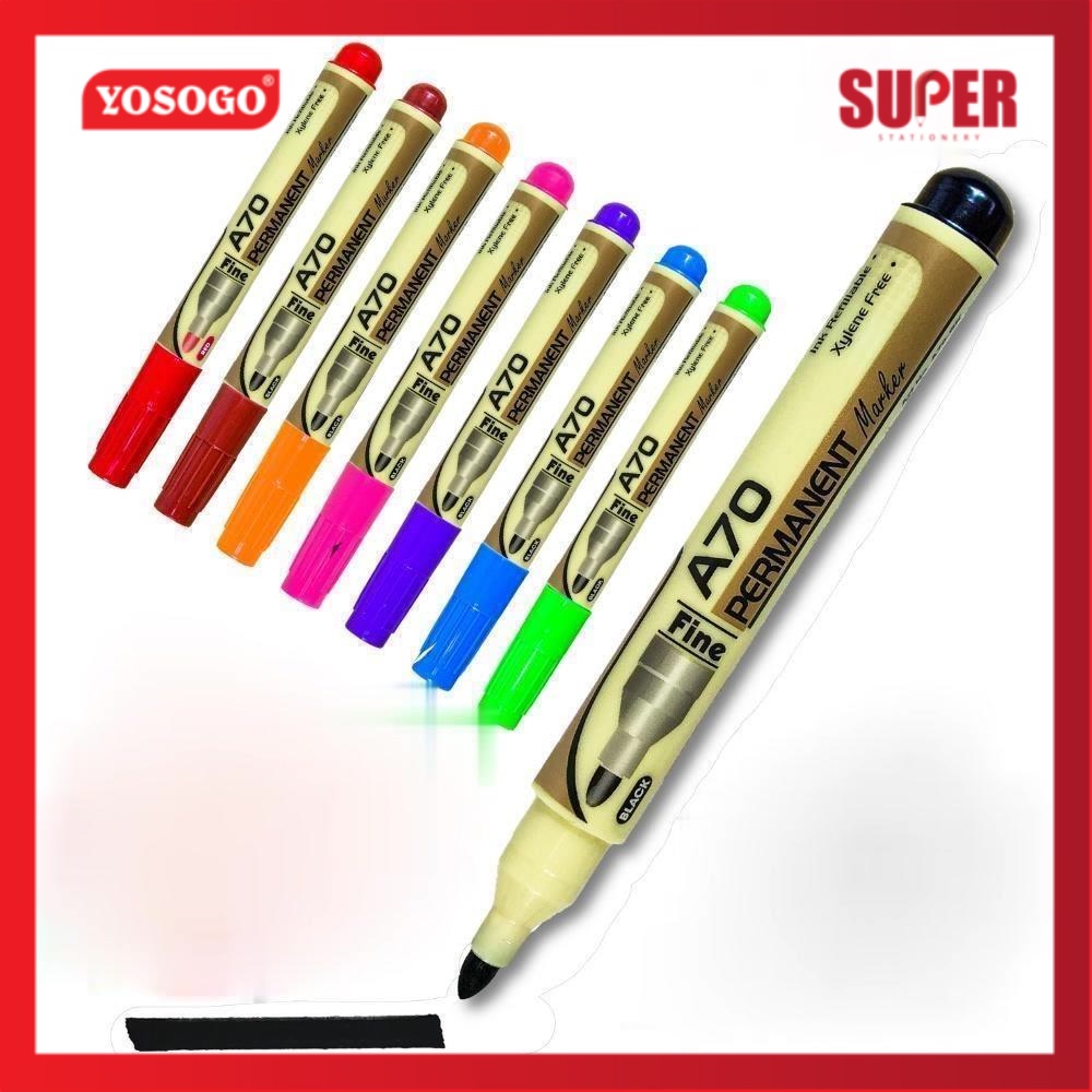 [super stationery] YOSOGO A70 / A90 Permanent Marker Pen Fine Marker