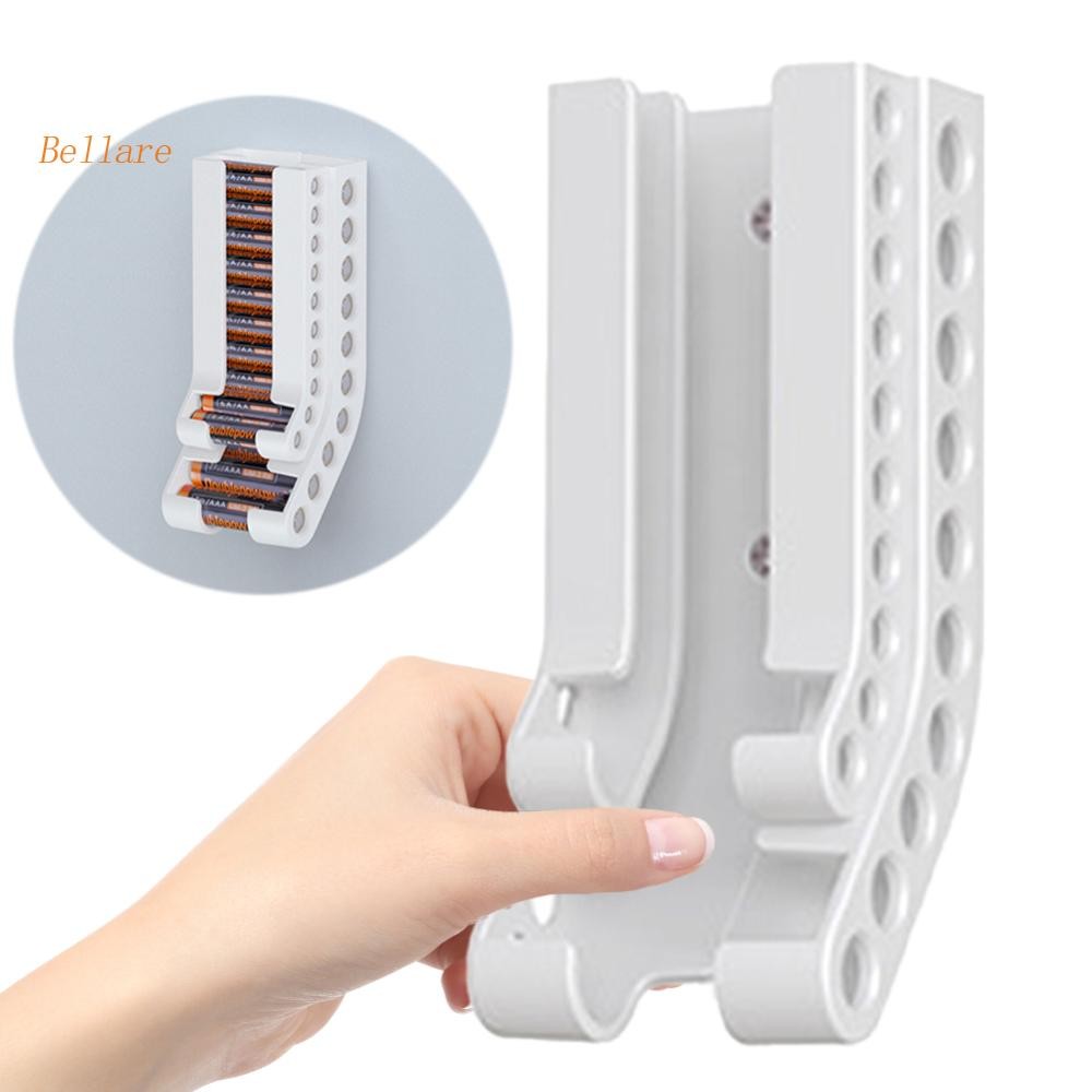 Battery Storage Organizer Wall Mounted AA & AAA Battery Caddy Battery ...