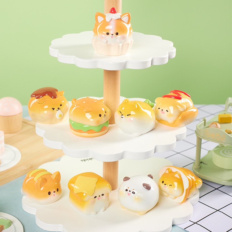 Cute new dessert bread puppy surprise series cartoon tide play hand ...