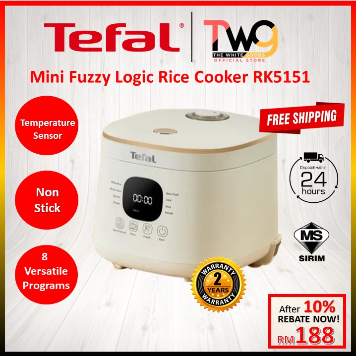 [FREE SHIPPING] RK5151 Tefal Rice Mate Mini Fuzzy Logic Rice Cooker 0