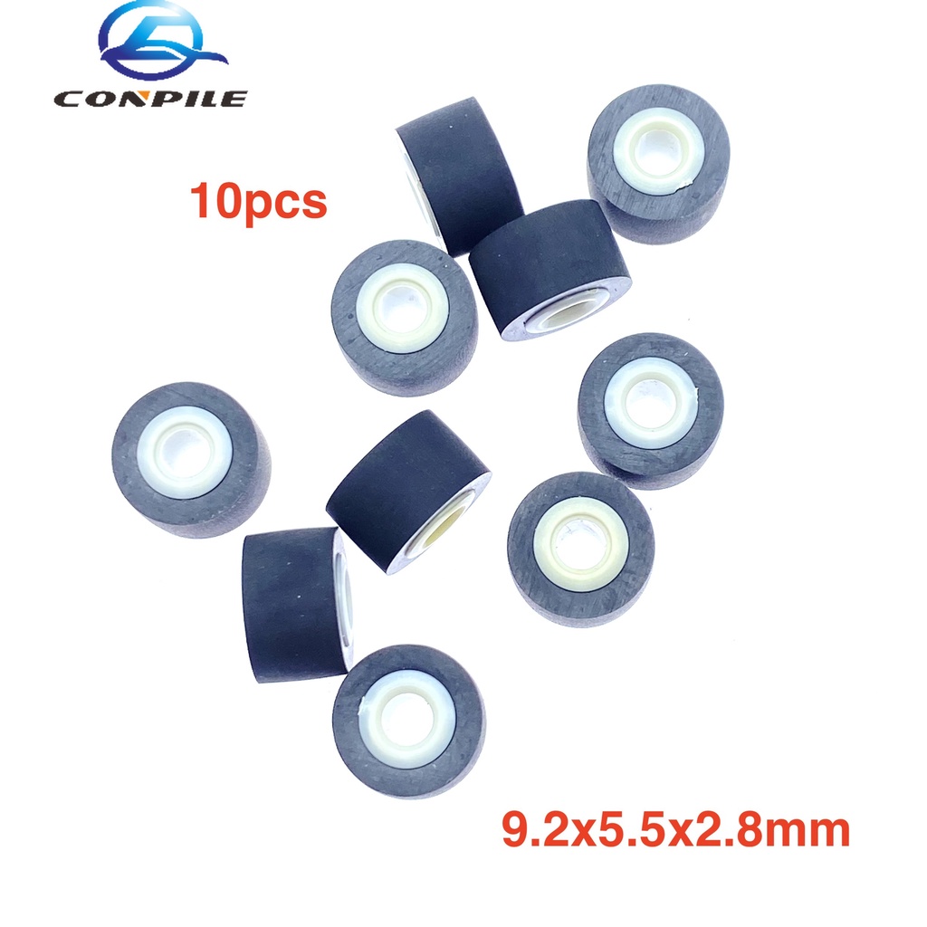 10pcs 9.2mmx5.5x2.8 pinch roller wheel belt pulley rubber for audio