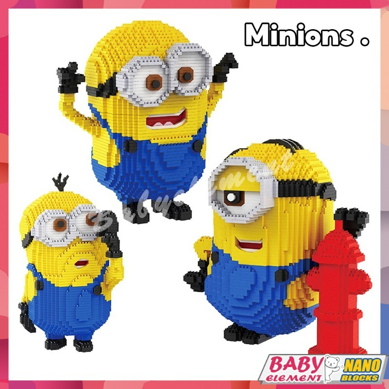 Nano Block Cartoon animation Despicable Me-Minions Building Blocks Gru ...