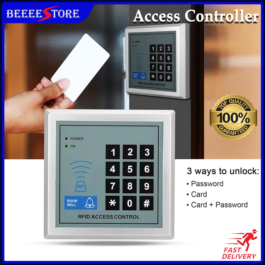 RFID reader keypad door lock access control YH2000-C | Shopee Malaysia