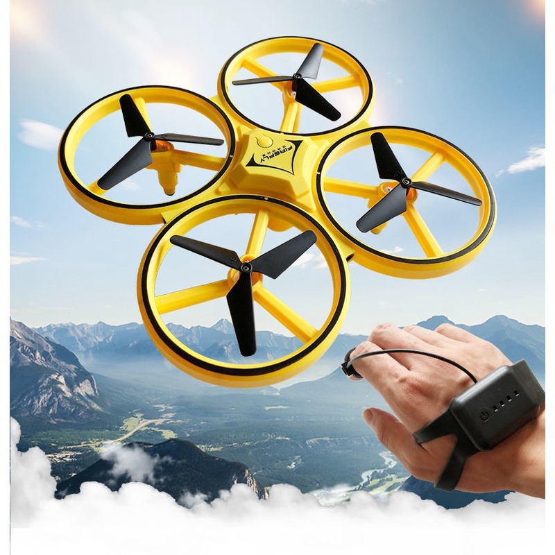 Gesture Controlled DRONE Mini Quadcopter Smart Watch Remote Gesture