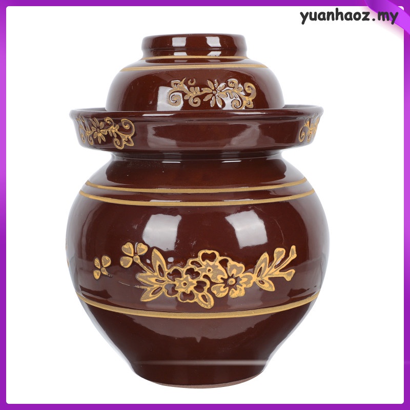 Yuanhaoz Kimchi Jar Pickle Jars With Lids Pickles Terracotta Food Container Altar Earthenware 4892