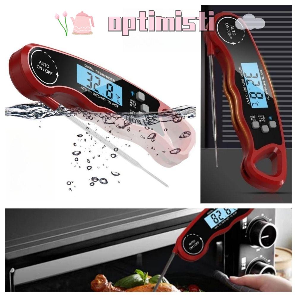 OPTIMISTI Digital Meat Thermometer, With Backlight Calibration °C/°F