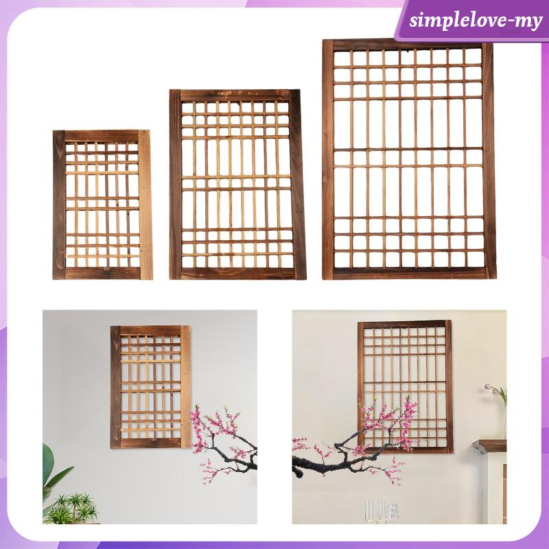 [SimpleloveMY] Wooden Window Frame Lattice Window Pane Wall Pediments ...