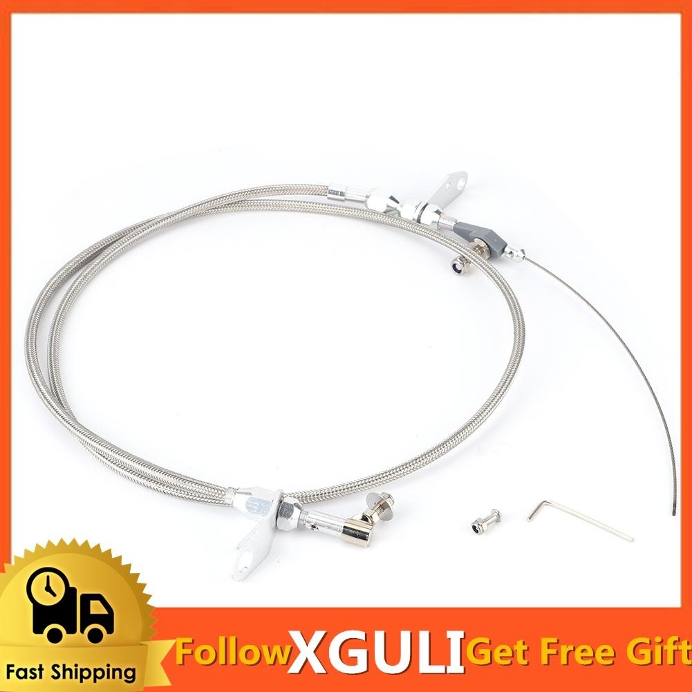Xguli Car Auto Transmission Kickdown Cable Kit Stainless Kick Down Detent Fits 904 Gearbox