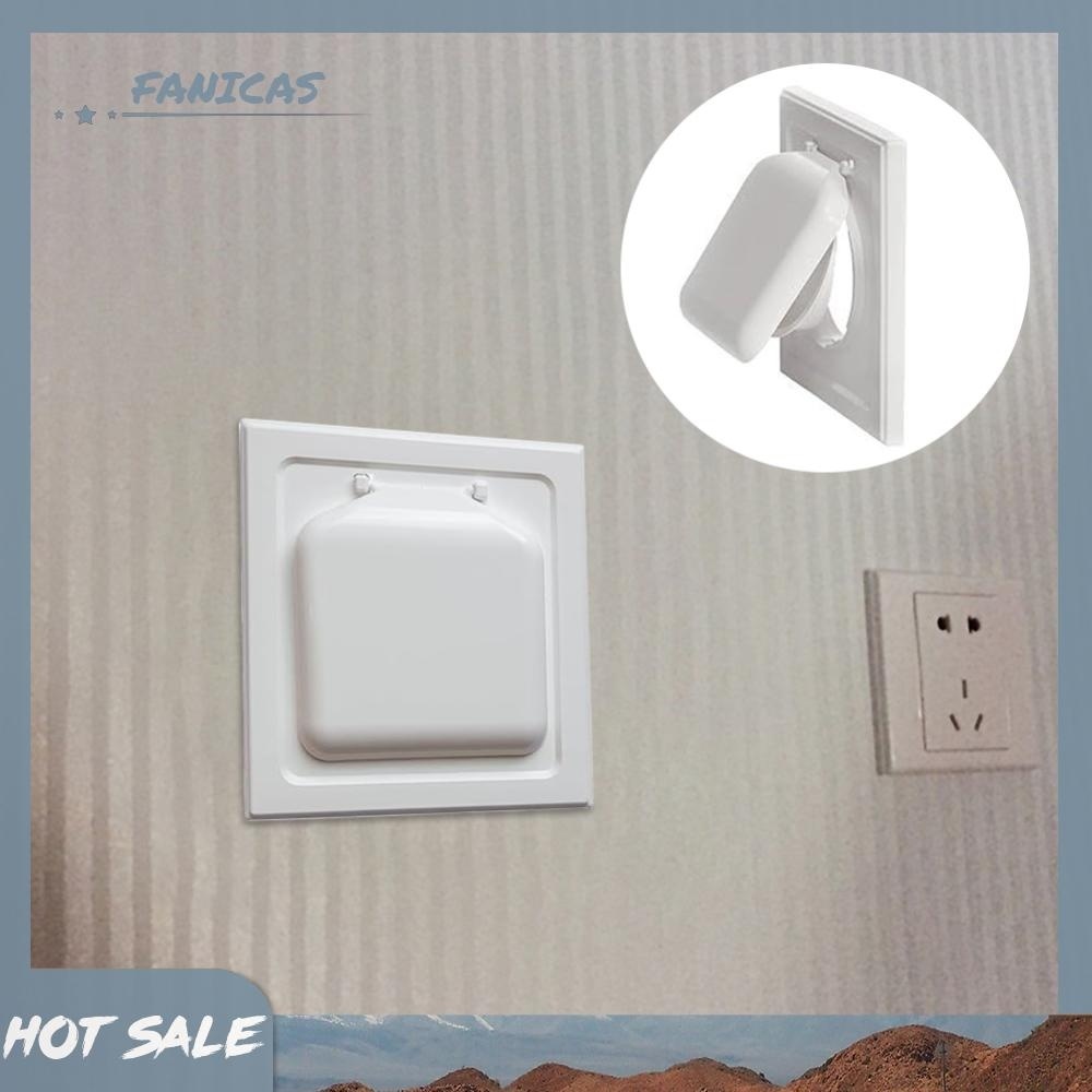 [Fanicas.my] Dryer Exhaust Vent Cover with Screws Dryer Vent Duct Cover for House Ventilation