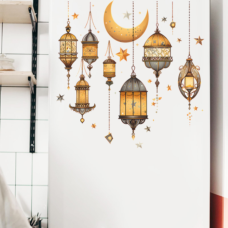 2025 Hari Raya Decorations PVC Wallpaper Sticker for Bedroom Living ...