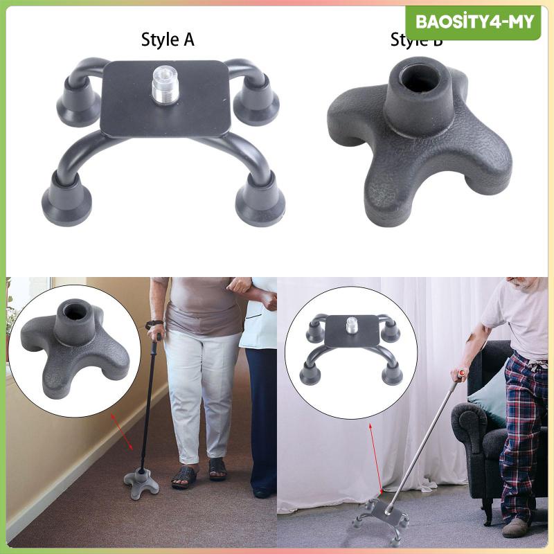 [PromotionMY] Cane Rubber Tips, Cane Foot Pads Universal 4 Leg Support